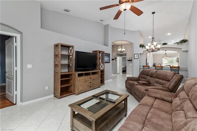 Living room looking into master and hallway