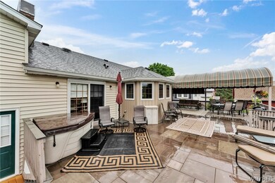 Huge deck for family gatherings.