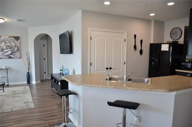 Beautiful laminate wood flooring throughout the home.