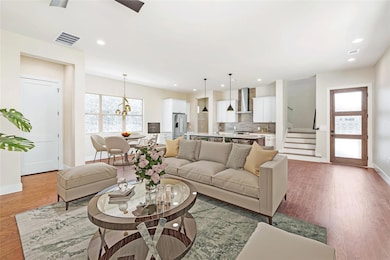 Living area with plenty of natural light, visible