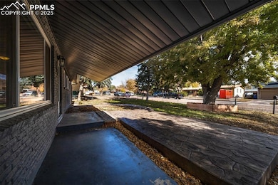 View of covered front porch