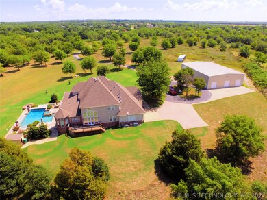 Aerial view of the back of the property looking ea