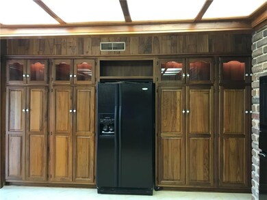 Wall of cabinets with uppers that are lit