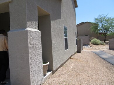 South side of the home