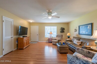 Great rooom view from dining