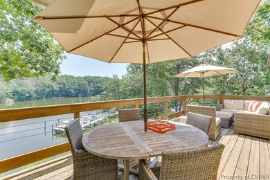 Expansive water front deck to enjoy the peace and