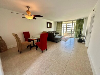 Fully tiled and spacious combination living and di