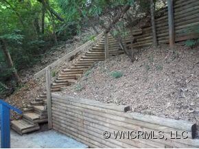 Stairway and retaining walls