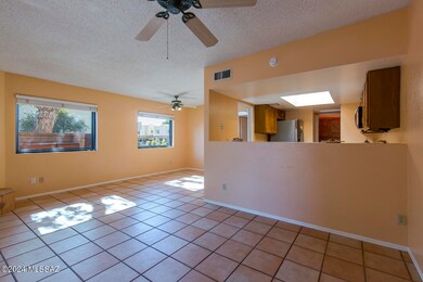 Living area off of kitchen