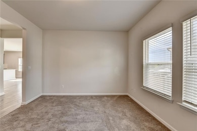 Carpeted spare room with a wealth of natural light