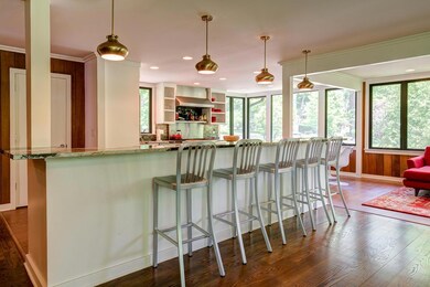 Canterbury Lane eating bar into kitchen