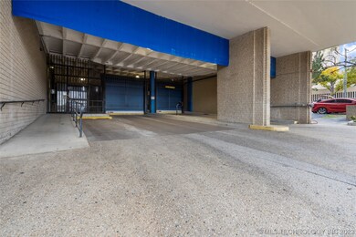 Parking garage entrance