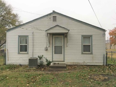 The back door and back yard