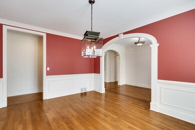 Unfurnished dining area featuring ornamental moldi