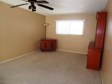 Living room with ceiling fan