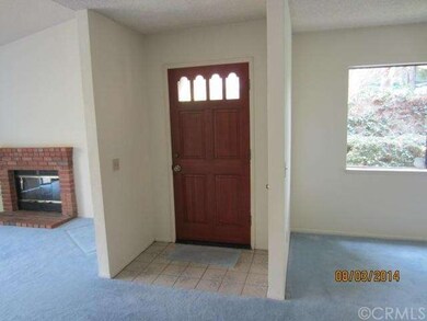 Entrance - left is living room with fireplace - ri