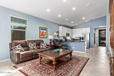 Living area looking toward kitchen