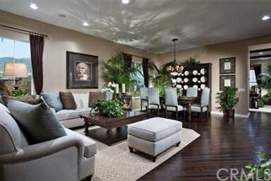 The picture is of a model home and does not direct