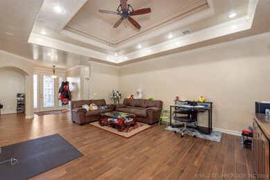 View of living room and entrance
