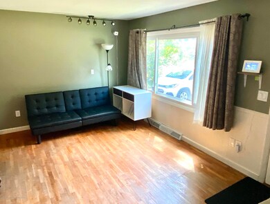 Living room with hardwood floors