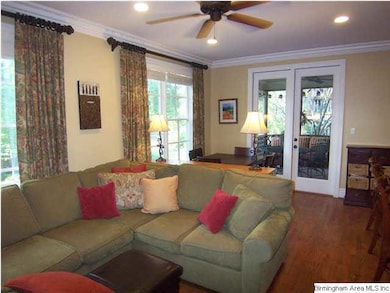 Family room looking to the screened porch