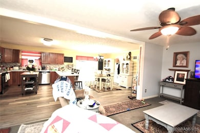 Open floor plan Living, Dining and kitchen