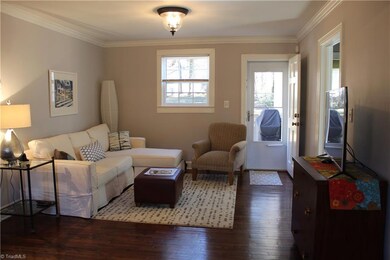 Living room with access to back deck