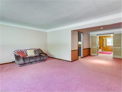 Living room, dining room into the family room.