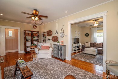 Living room view/Dining room view. Dining room cur