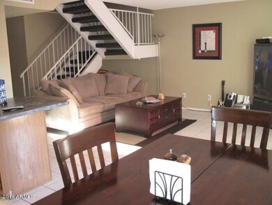stairs and fam room