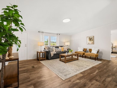 LARGE LIVING ROOM SHOWING ENTRANCE