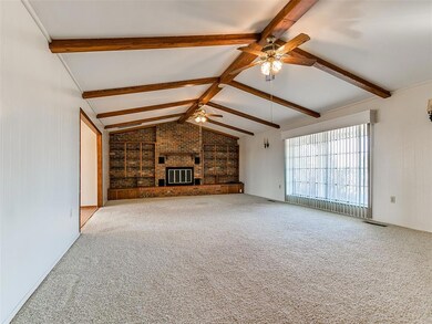 Living room with gas fireplace