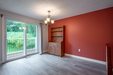 Slider to deck access off of dining area