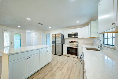 kitchen with quartz countertops