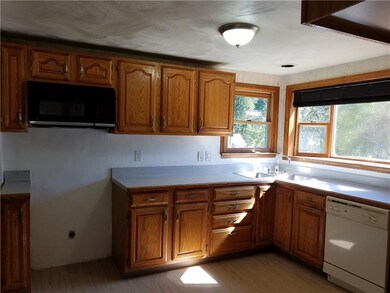 New vinyl flooring in kitchen.
