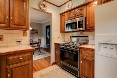 Cooktop, Stove and Microwave Area.