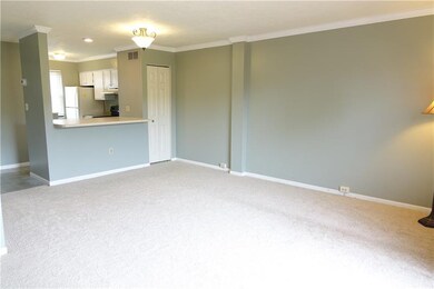 Living Room and Kitchen area with enlarged breakfa