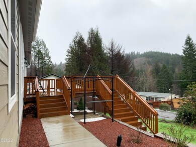 New decking with powered bbq area