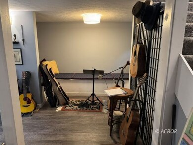 Music alcove great room,  dining, office