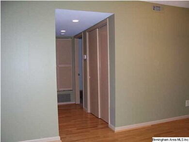 bedroom hall from living room. great double closet