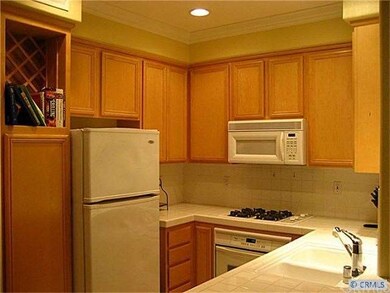 Spacious Kitchen with Wine Rack.