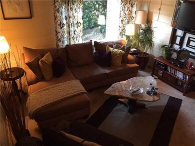 Family Room. Sunken Family Room with Wood Burning 