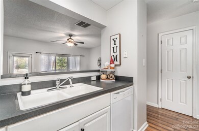 Over look to living area