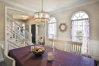 dining room into the foyer