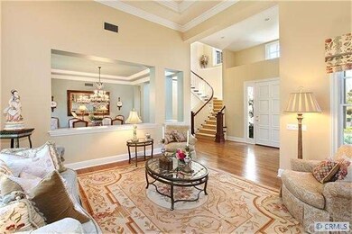 Light and bright living room with high ceilings