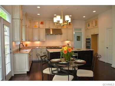 Eat in Kitchen with french doors leading to the ov