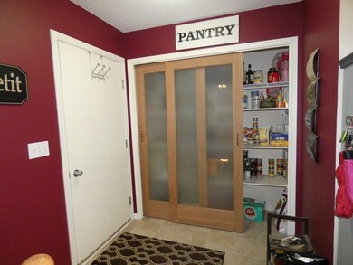 Pantry w/upscale sliding doors