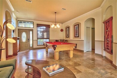 Custom details abound in this home; including crow
