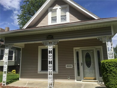 Nice front porch for porch swing and chairs