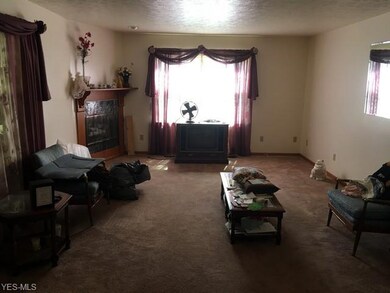 Living room gas fireplace